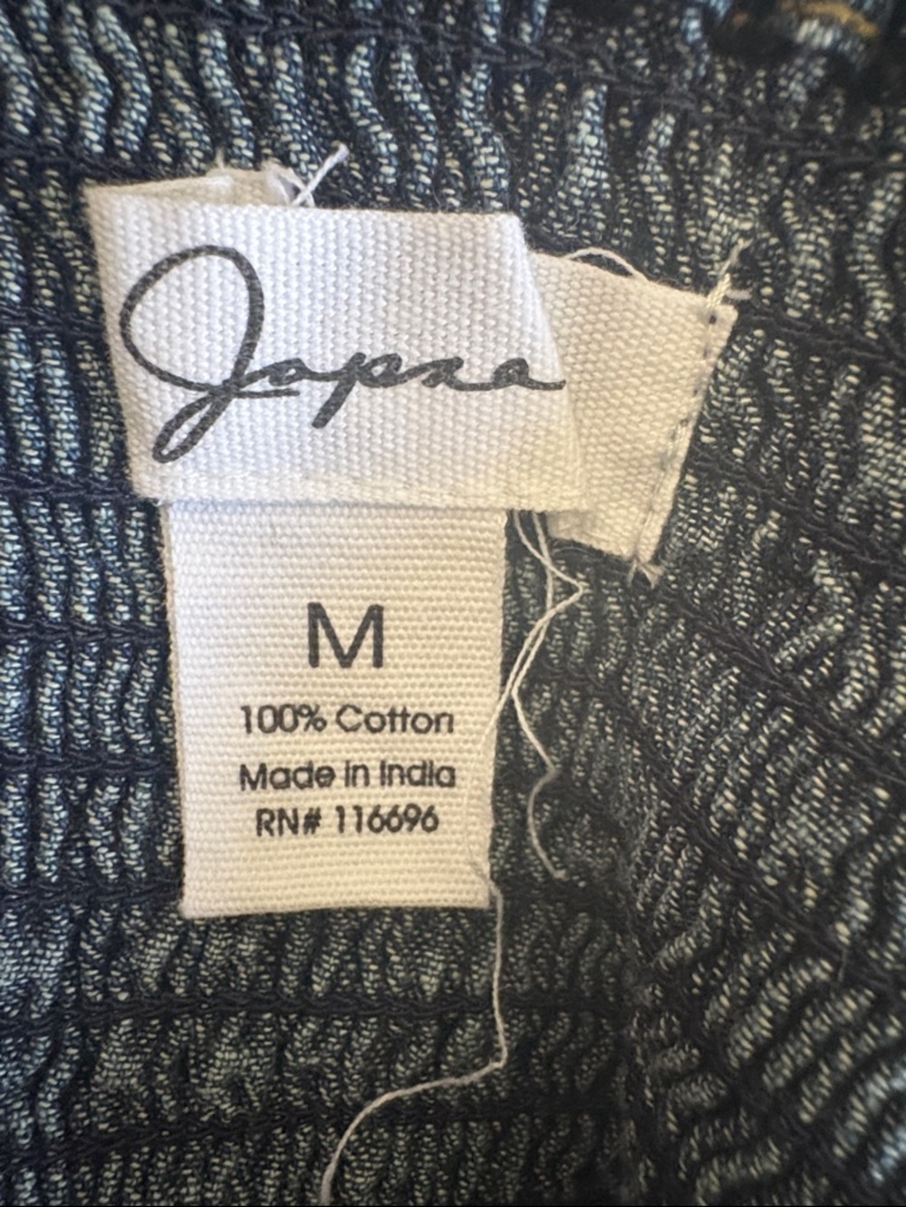 Japna Dark Blue Denim Pinafore Overalls Dress - Picture 7 of 10